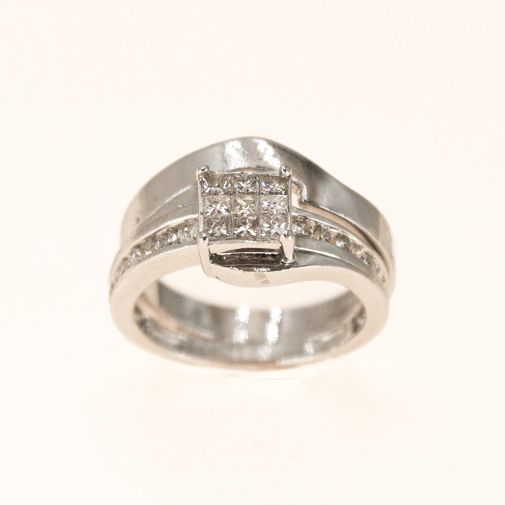 HRRHE963 Round 9 Stone Diamond Eternity Ring | Shining Diamonds®